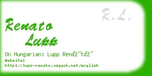 renato lupp business card